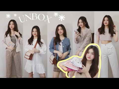 UNBOX เสื้อผ้ามินิมอล จากร้านในไอจี คุมโทน ใส่ไปทำงานได้ 🍞  | Lunelune