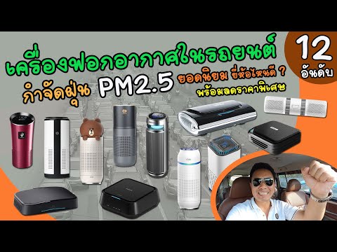 เครื่องฟอกอากาศในรถยนต์ 12 อันดับ ยอดนิยม ยี่ห้อไหนดี กำจัด ฝุ่น PM2.5 กรองอากาศ กำจัดกลิ่น