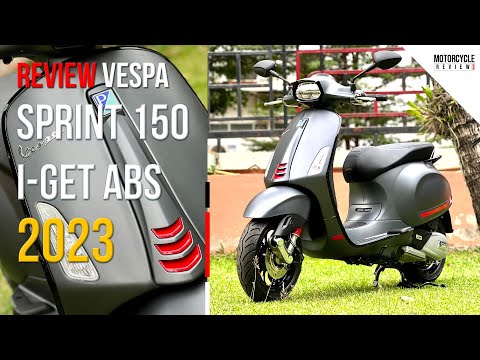 SRPINT 150 I Get ABS 2023 รีวิวสีเทาด้านใหม่ล่าสุด สกูตเตอร์สุดหรู แบรนด์อิตาลี่