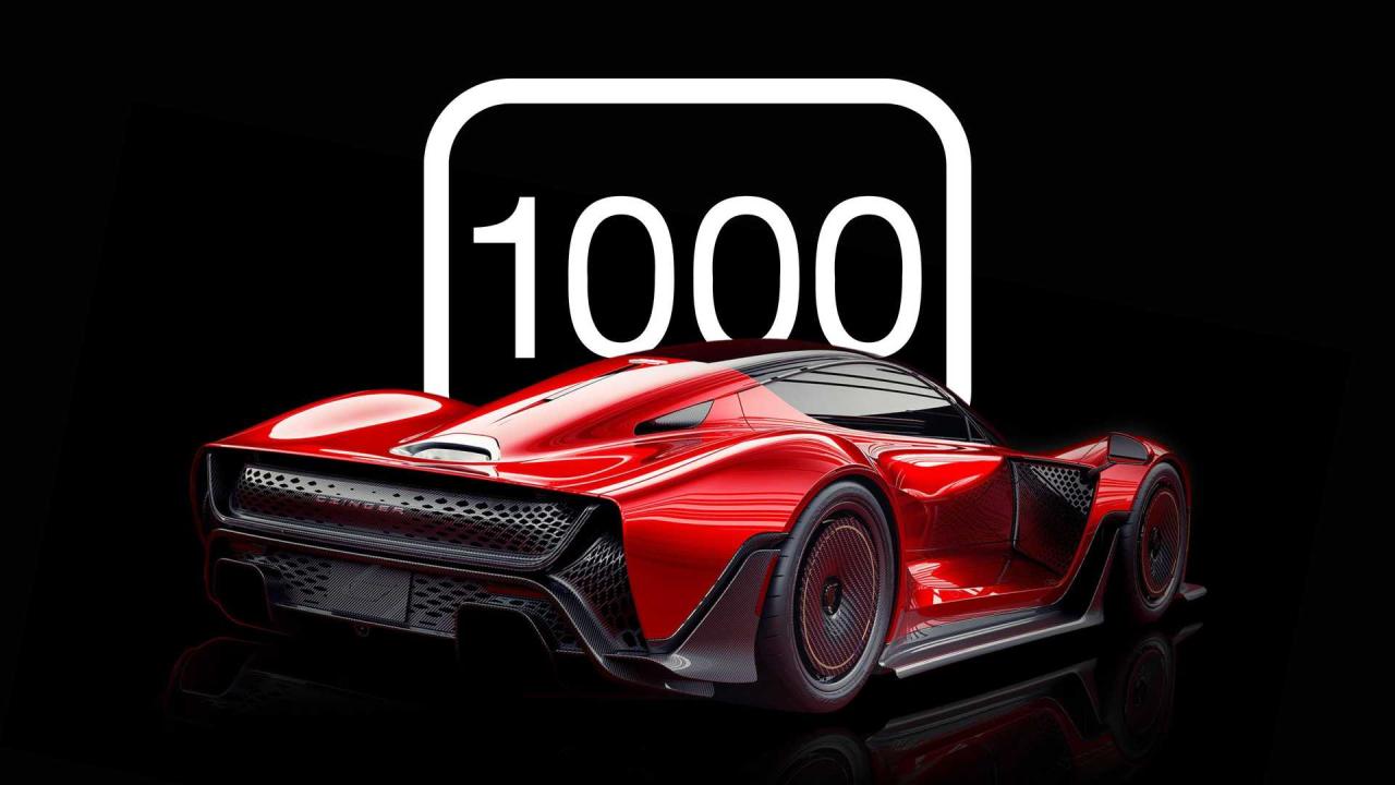 1,000-Horsepower Cars: Supercars, Hypercars, Evs