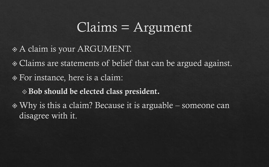 Claims, Reasons And Evidence - Ppt Download