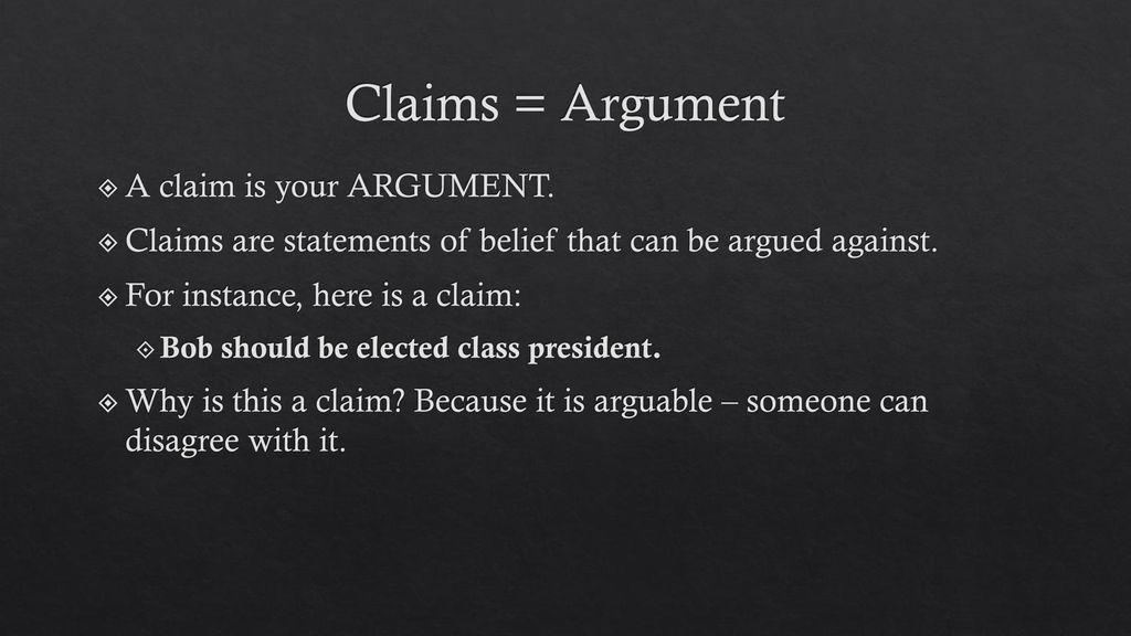 Claims, Reasons And Evidence - Ppt Download