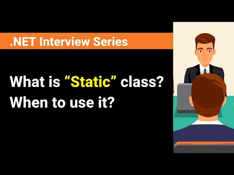 What is “Static” class? When to use it?