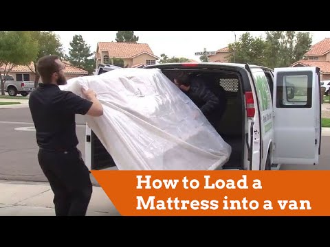 How To Load A Mattress Into A Cargo Van - Youtube