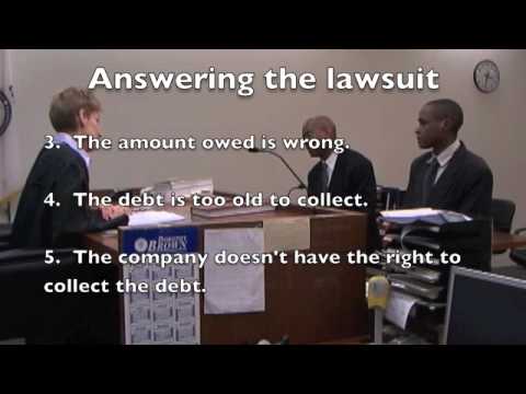 If You Are Sued About A Debt - Youtube