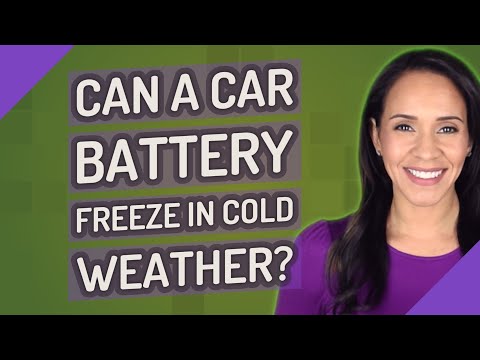 Can a car battery freeze in cold weather?