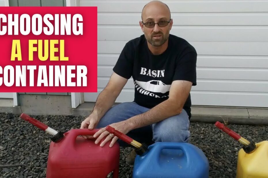 How To Fill And Transport Gasoline Safely Using A Gas Can