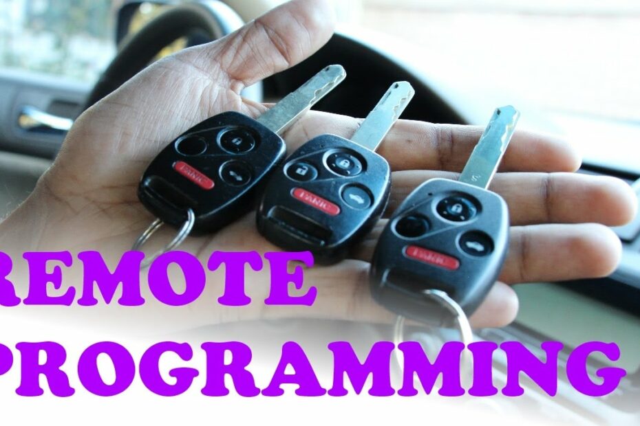 How To Program Your Key Remote For Free - Youtube