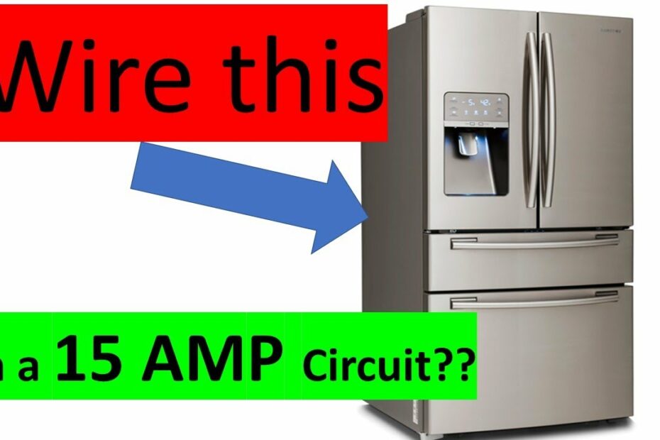 Wire A Refrigerator On A 15 Amp Circuit? - Youtube