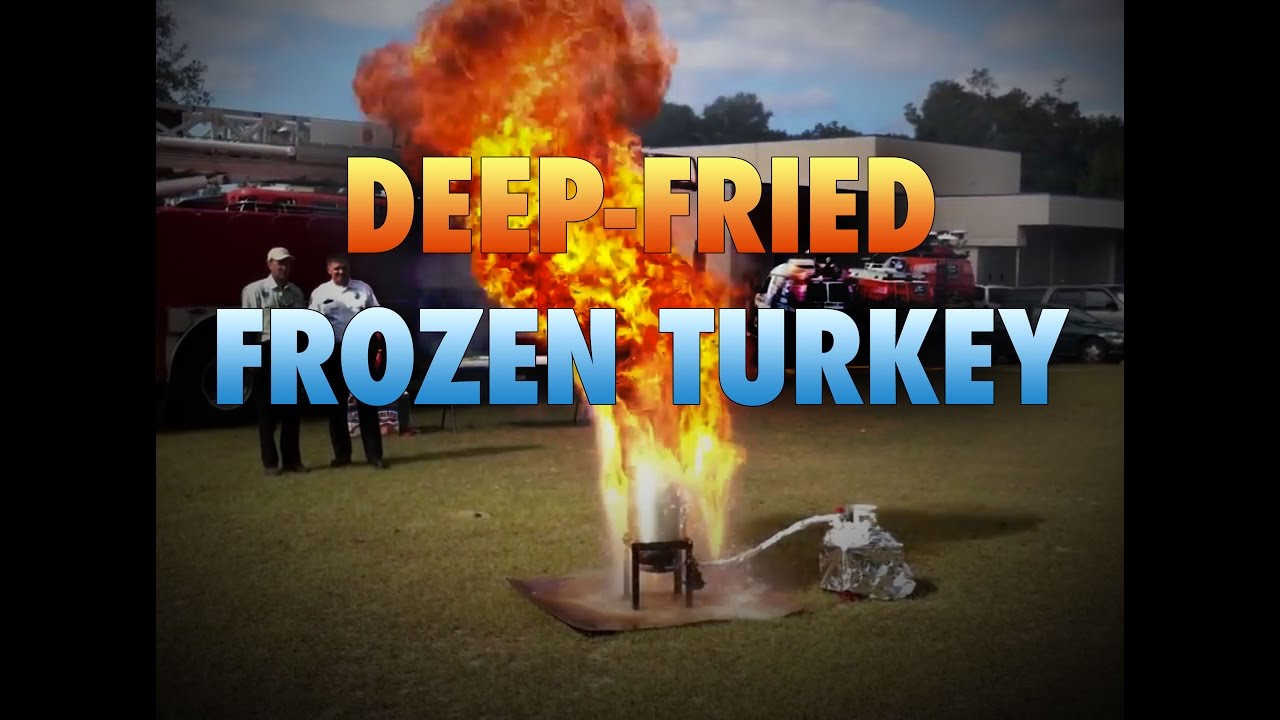 Deep Frying A Frozen Thanksgiving Turkey - Youtube