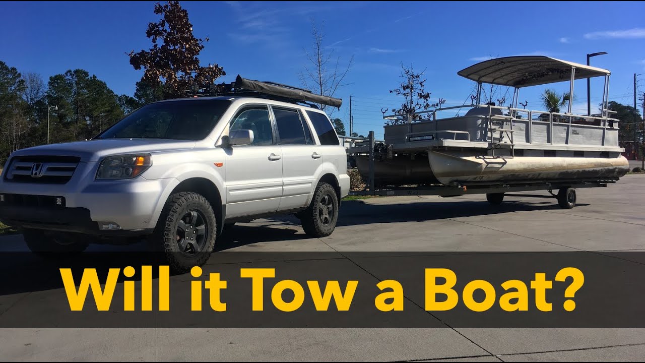 Honda Pilot Boat Towing Experience And Boating Adventure... We Hit A Stump  :( - Youtube