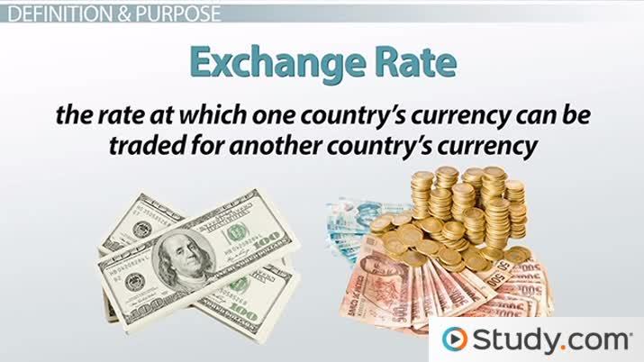 Exchange Rate | Definition, Effects & Examples - Video & Lesson Transcript  | Study.Com