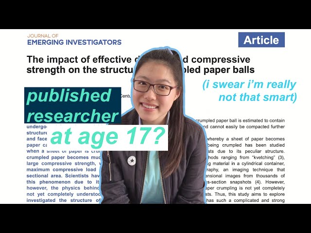 How To Publish Research As A High School Student 📊 - Youtube