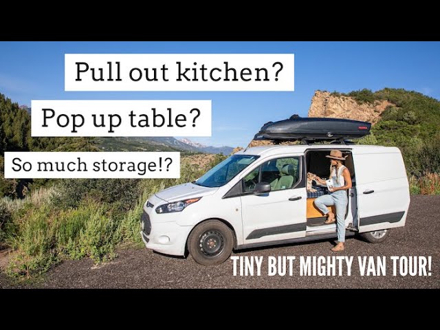 Tiny But Mighty Van Tour- Selling My Ford Transit Connect Xlt Conversion Van  - Youtube