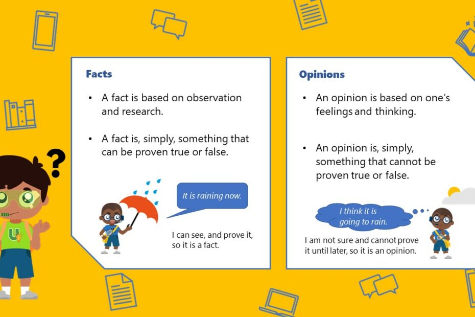 How Do You Differentiate Between Fact And Opinion?